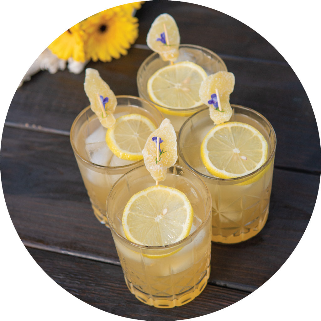 Bourbon Ginger Lemonade