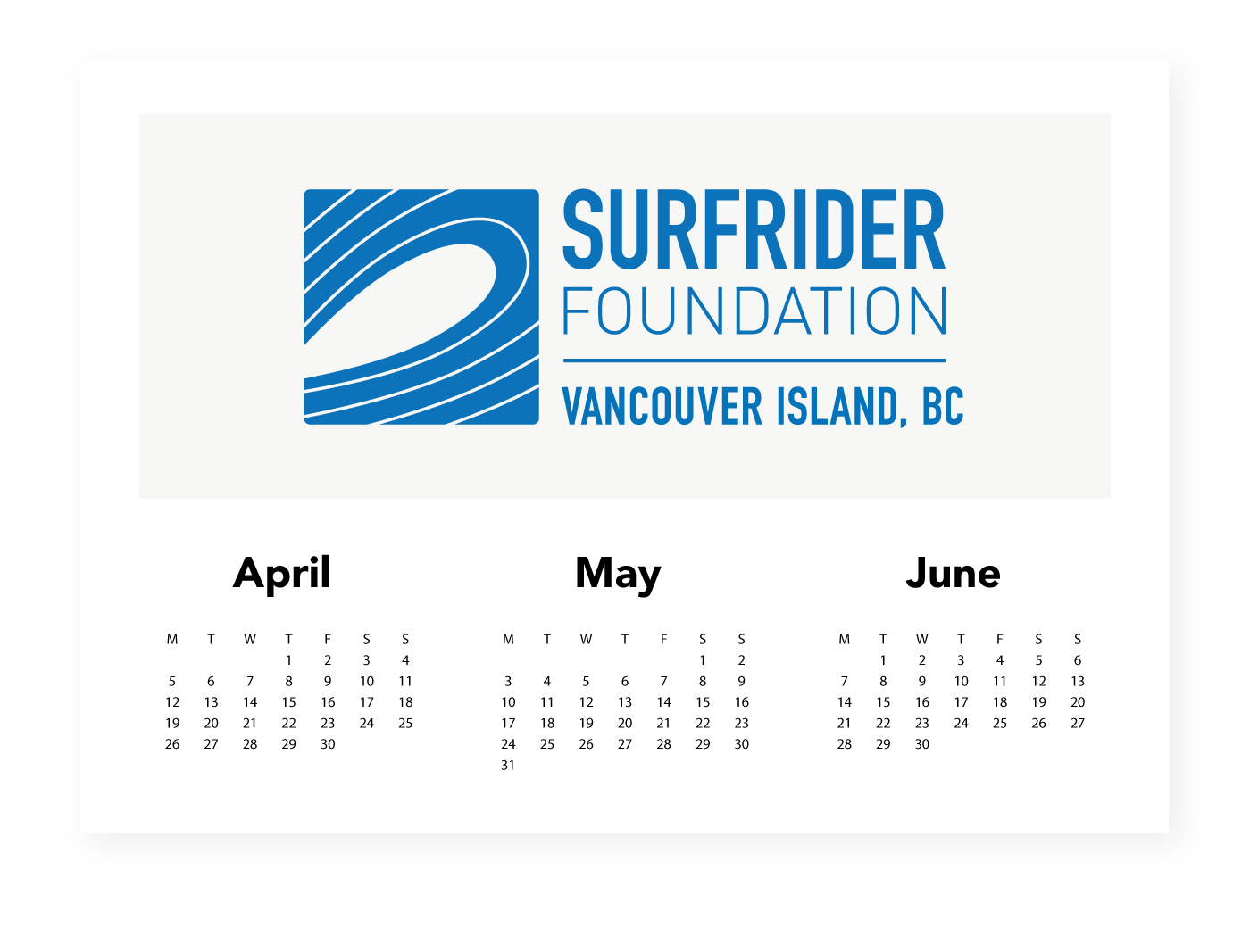 April–June: Surfrider Foundation