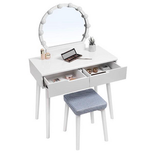 heb vertrouwen dichtbij haspel Make up tafel met spiegel wit – industriele-meubelstore