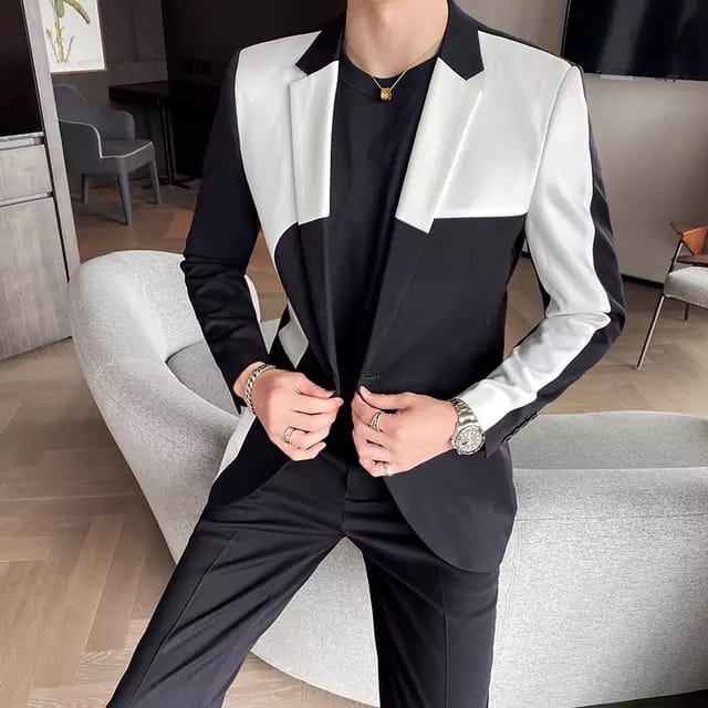 split color suit