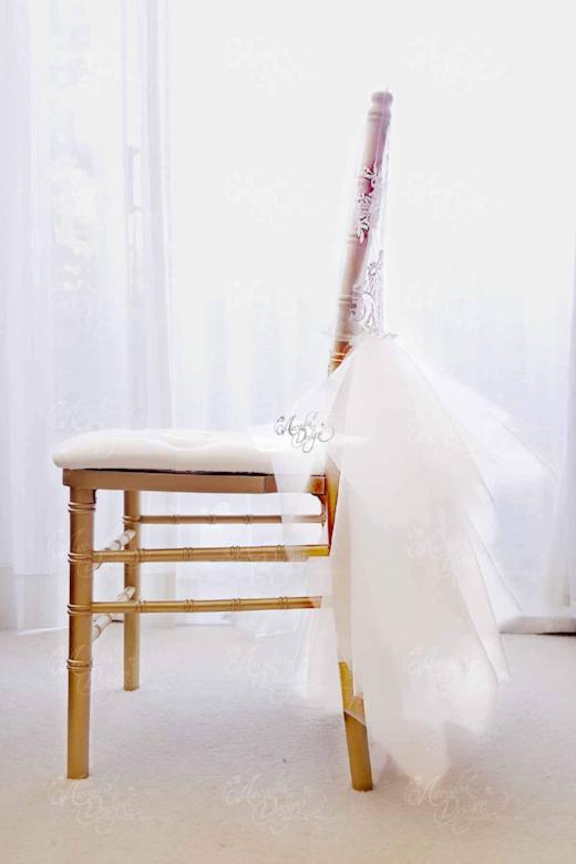 Ballerina Tutu Luxury Bridal Chiavari Lace Chair Cover Arcadia
