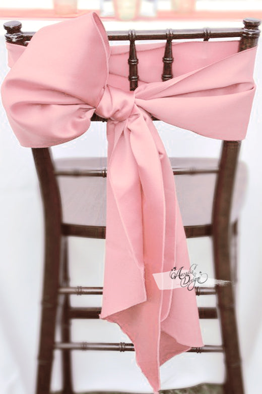 blush satin sash