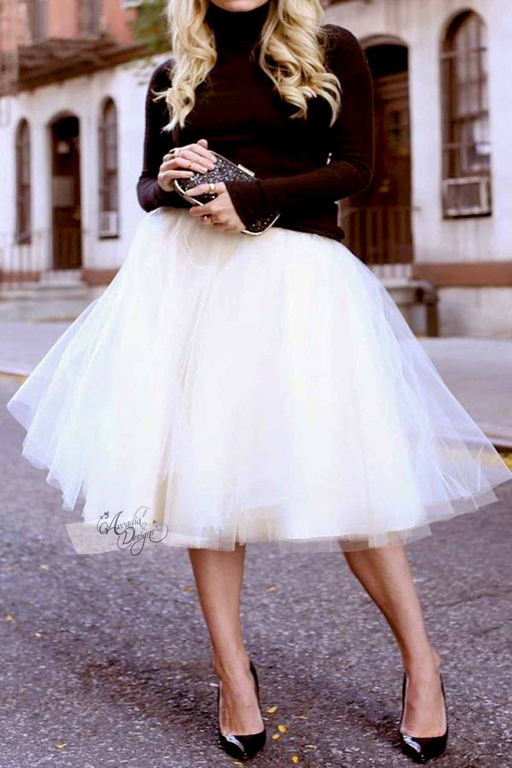 rose gold tutu skirt