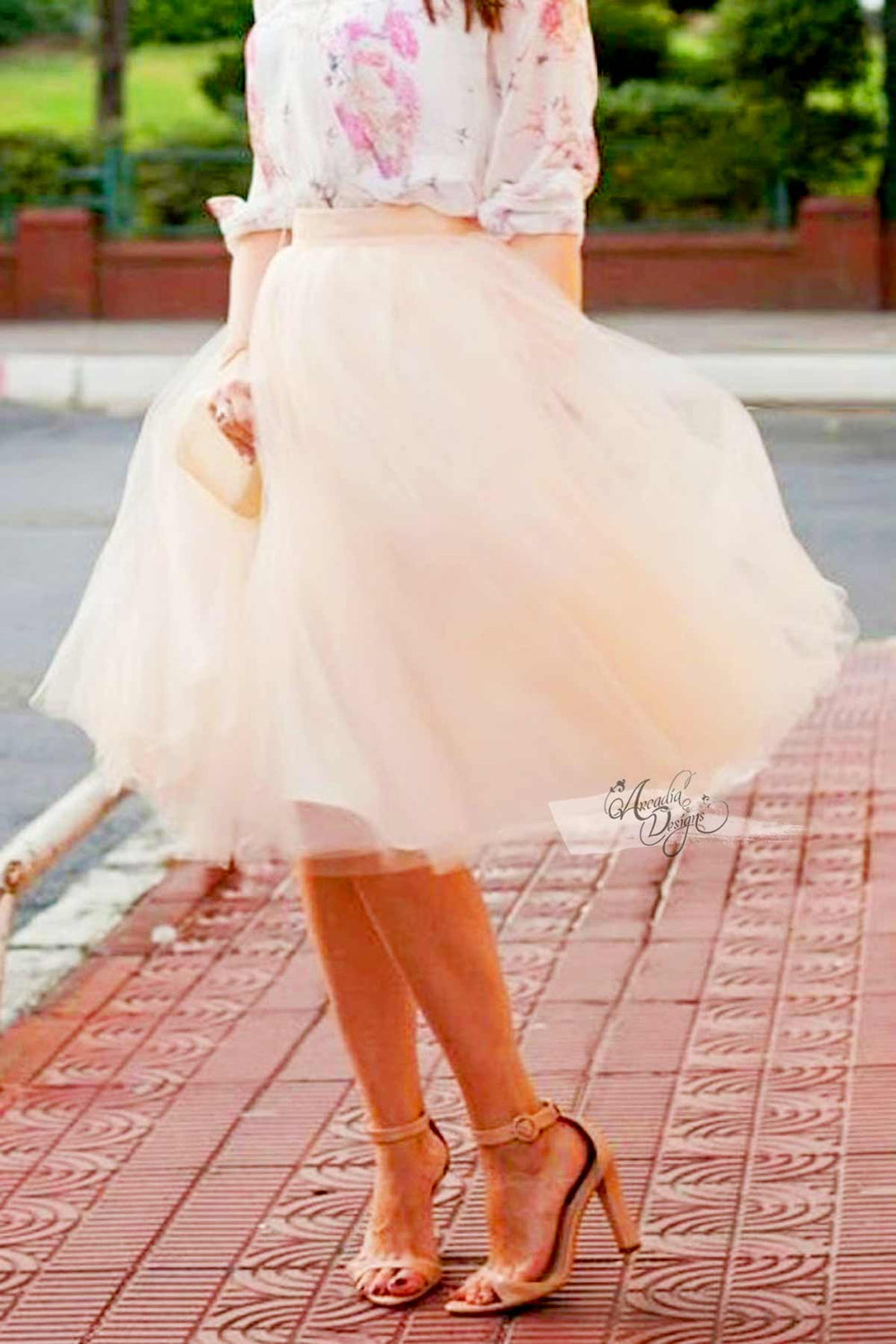 rose gold tutu skirt