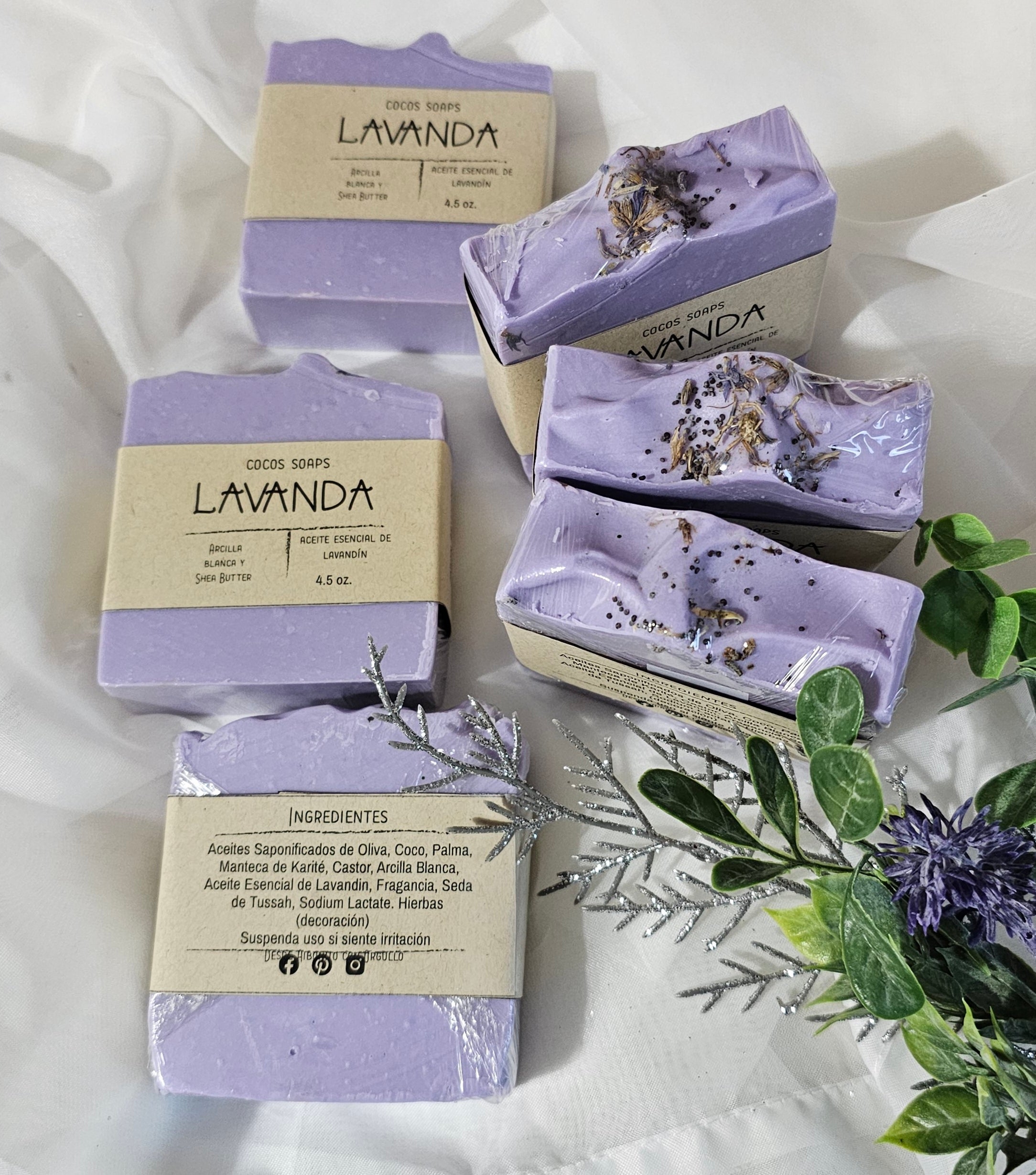 Jabón Artesanal de Lavanda