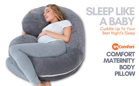 TruComfort U-Shaped Pregnancy Maternity Pillow With Velvet Cover -54 I
