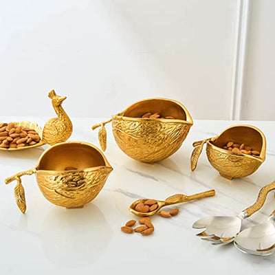 Pistachio Snack Bowl, Double Dish Holder Bowl Pedestal and Sunflower S –  Gute Decor