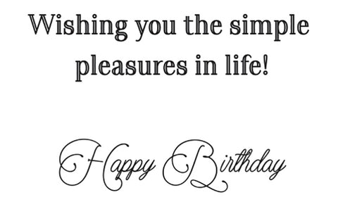Happy Birthday Greeting Card Sentiment