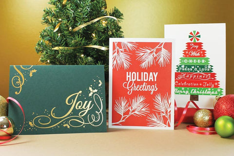 Business Christmas greeting cards with company logo