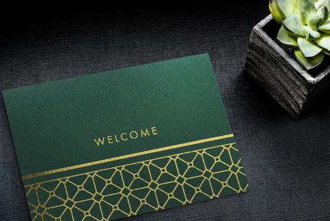Business Welcome Cards with Company Logo