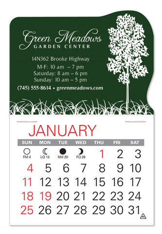 Landscaping Company Promotional Adhesive Dashboard Calendar