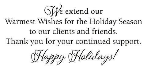 Happy Holidays Company Christmas Card Sentiment Ideas