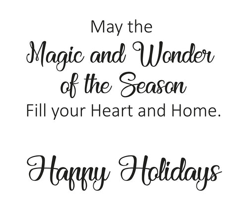 Magic and Wonder Holiday Greeting Card Sentiment