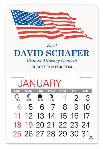 Promotional calendar for political campaign
