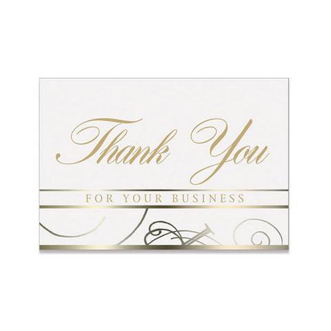 business thank you cards with logo