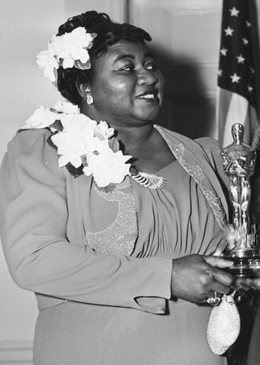 Hattie McDaniel Accepting best supporting actress for her role in Gone with the Wind