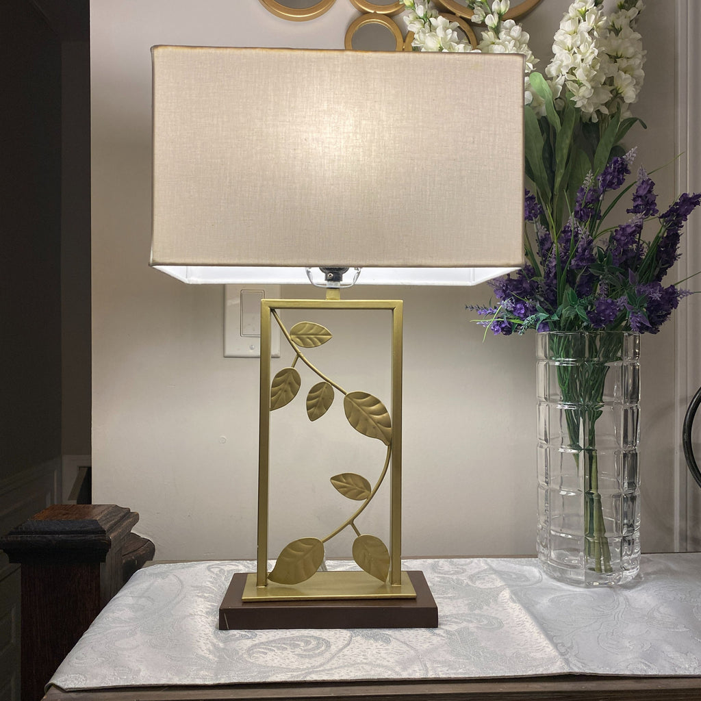 pier 1 gold leaf lamp