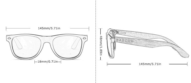 Óculos de Sol Masculino Madeira Série Luxo - CR81 Edição Limitada Especificações
