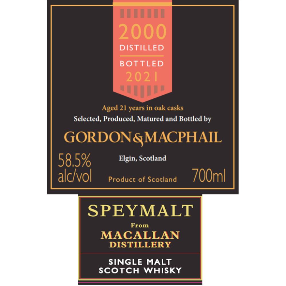 Gordon & Macphail 21 Year Old Macallan Single Malt Scotch