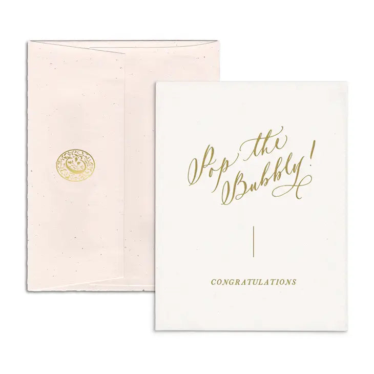 "Pop The Bubbly! Congratulations" Greeting Card
