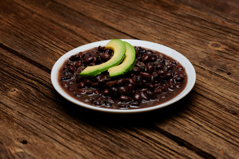 Plate of Cuban Black Beans