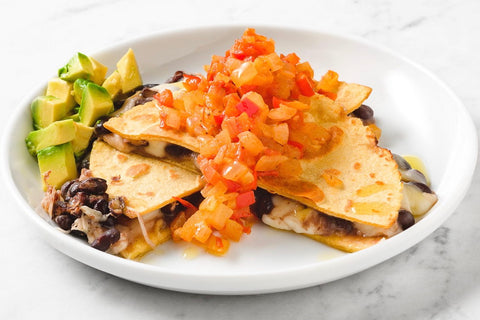 Quesadilla with FILLO'S Cuban Black Beans and fresh Sofrito