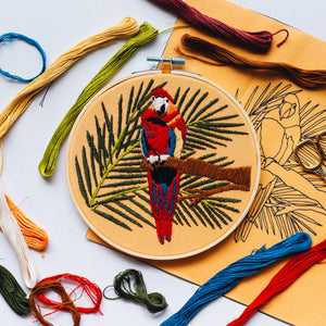 Hand Embroidery KIT "Bird of Paradise"