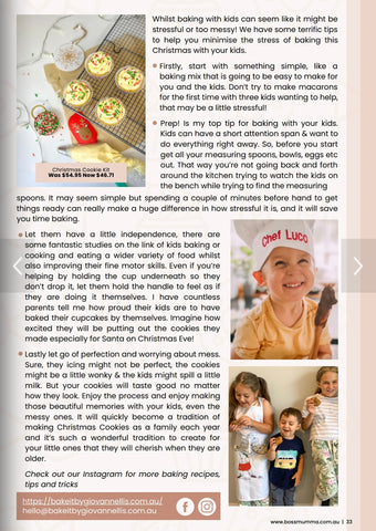 Featured Article from Bake it by Giovannellis for Boss Mummas Christmas Magazine 