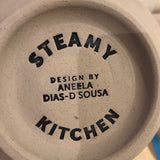 Bottom of Steamy Kitchen custom made Buddha bowls with stamp