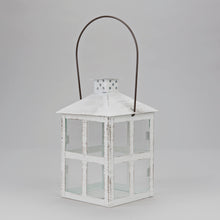 Load image into Gallery viewer, Vintage Distressed Lantern-White
