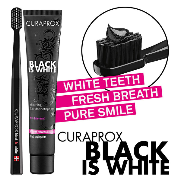 新品】CURAPROX Black is white 美容/健康 電動歯ブラシ www