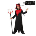 Kostuums voor Kinderen Demon - 2 stukken - Zwart/Rood