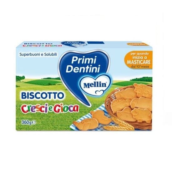 Mellin Biscotto Primi Dentini Cresci e Gioca Lösliche Kekse ab 10 Monaten 360g - Italian Gourmet