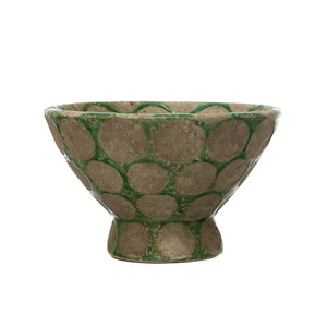 Terracotta Bowl with Dots - Changing Spaces