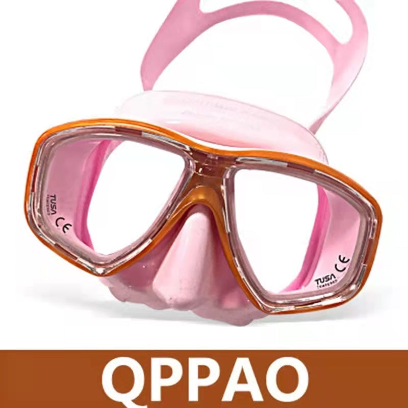 pink scuba mask