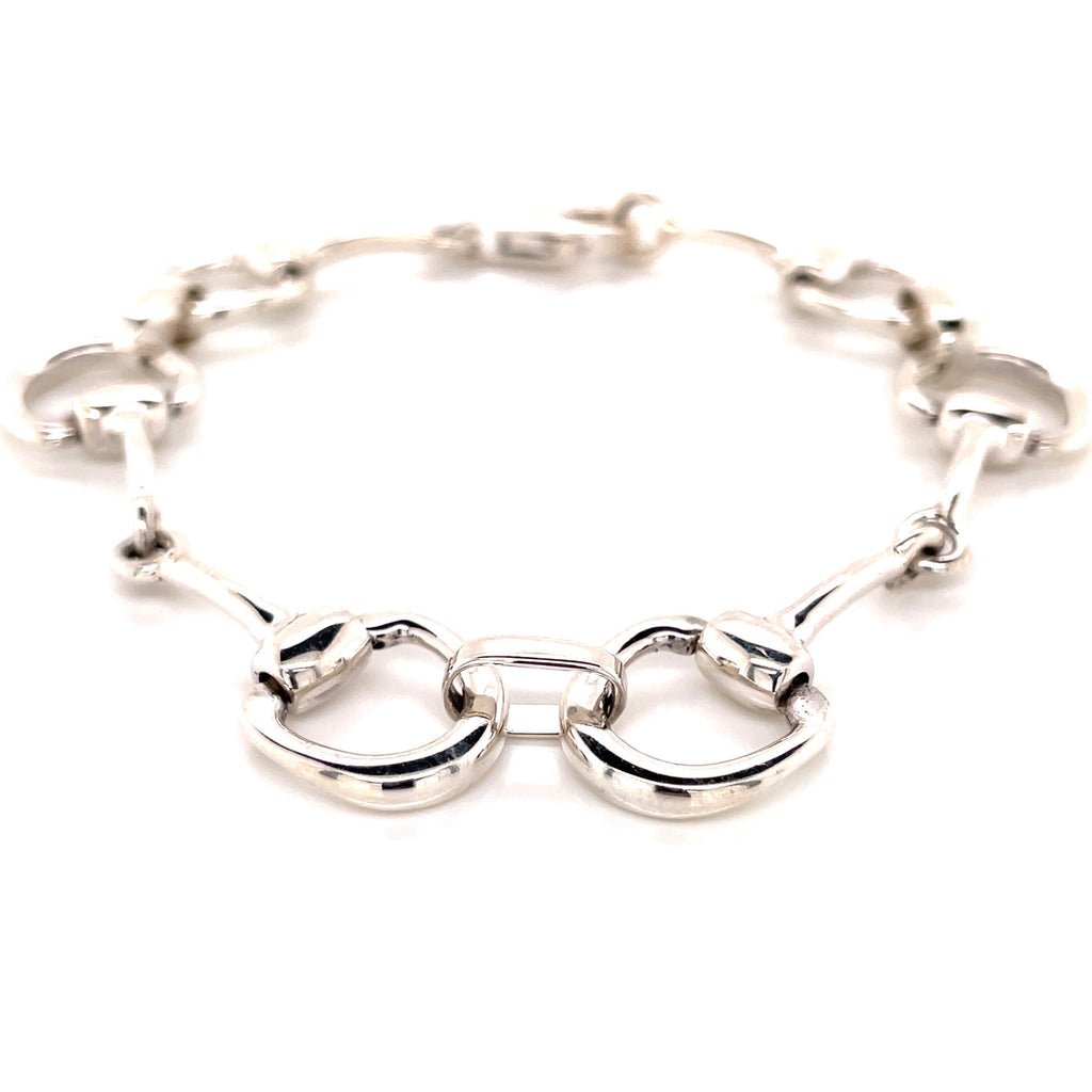 Solid sterling silver curb chain bracelet – The Simple Equine