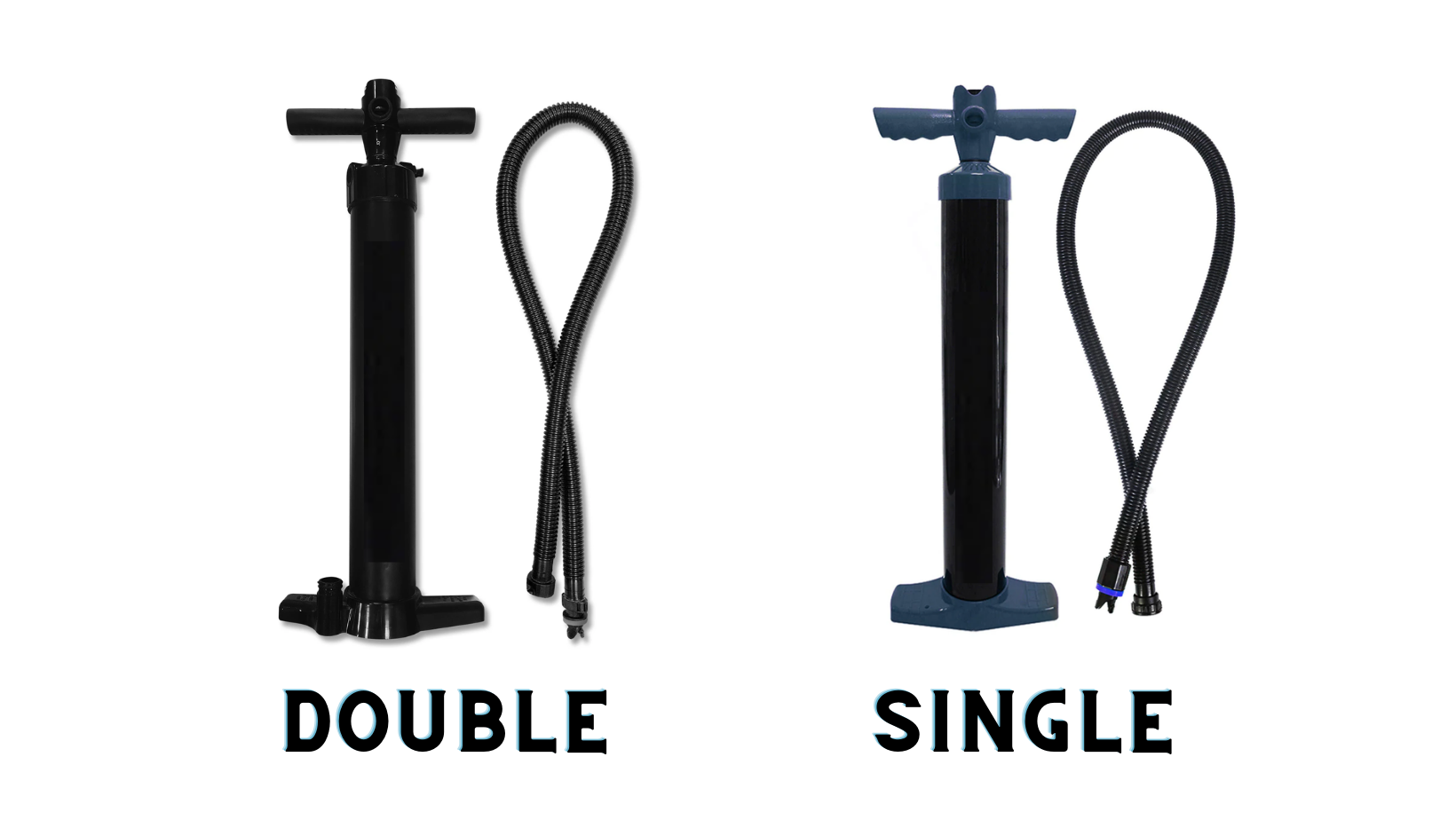 Double hand pump and single hand pump