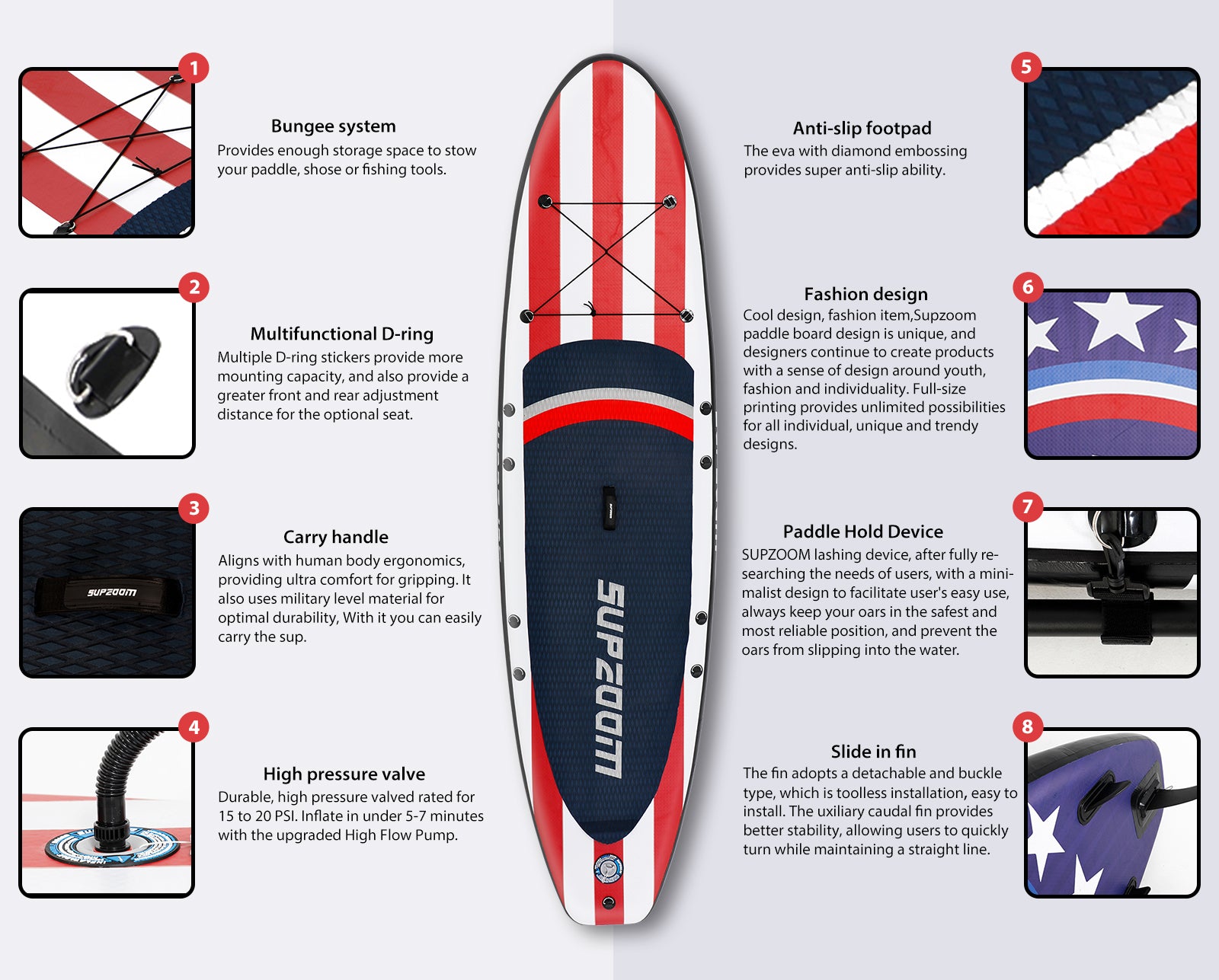 Fashion and comfortable big star style paddleboard | Supzoom