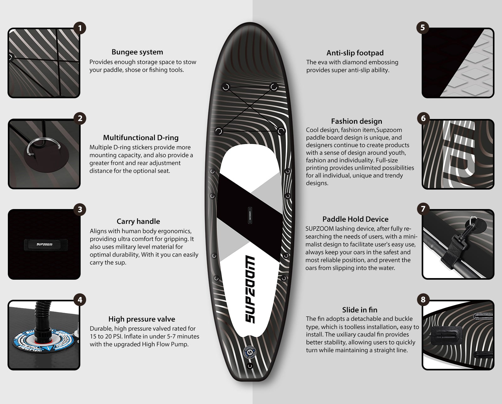 Fashion and comfortable font style paddleboard | Supzoom