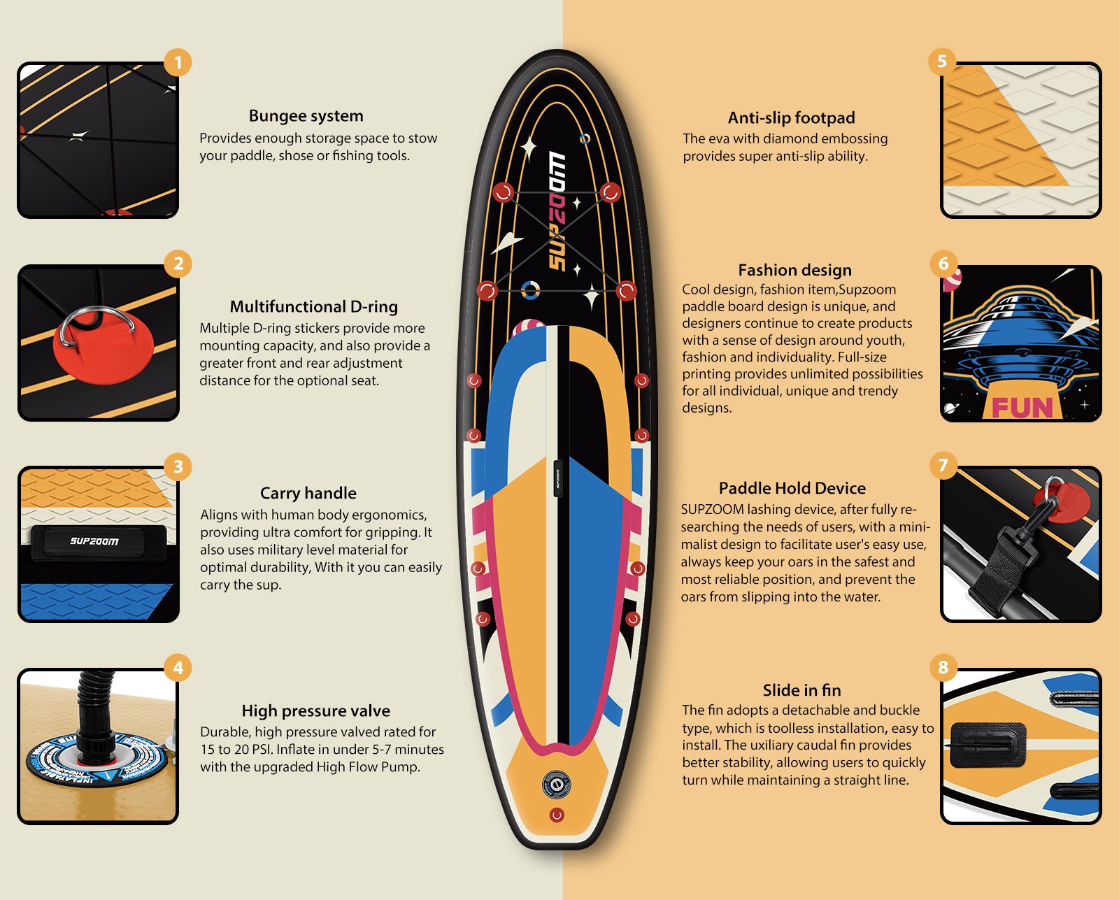 Fashion and comfortable ufo style paddleboard | Supzoom