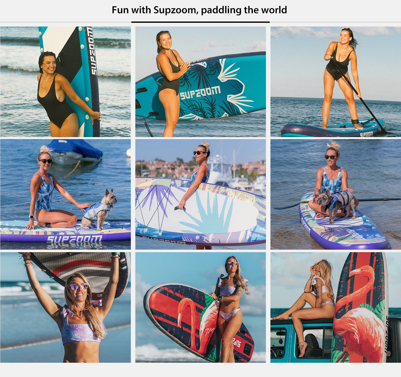 High load supzoom all round 10'10'' inflatable sup for beginner