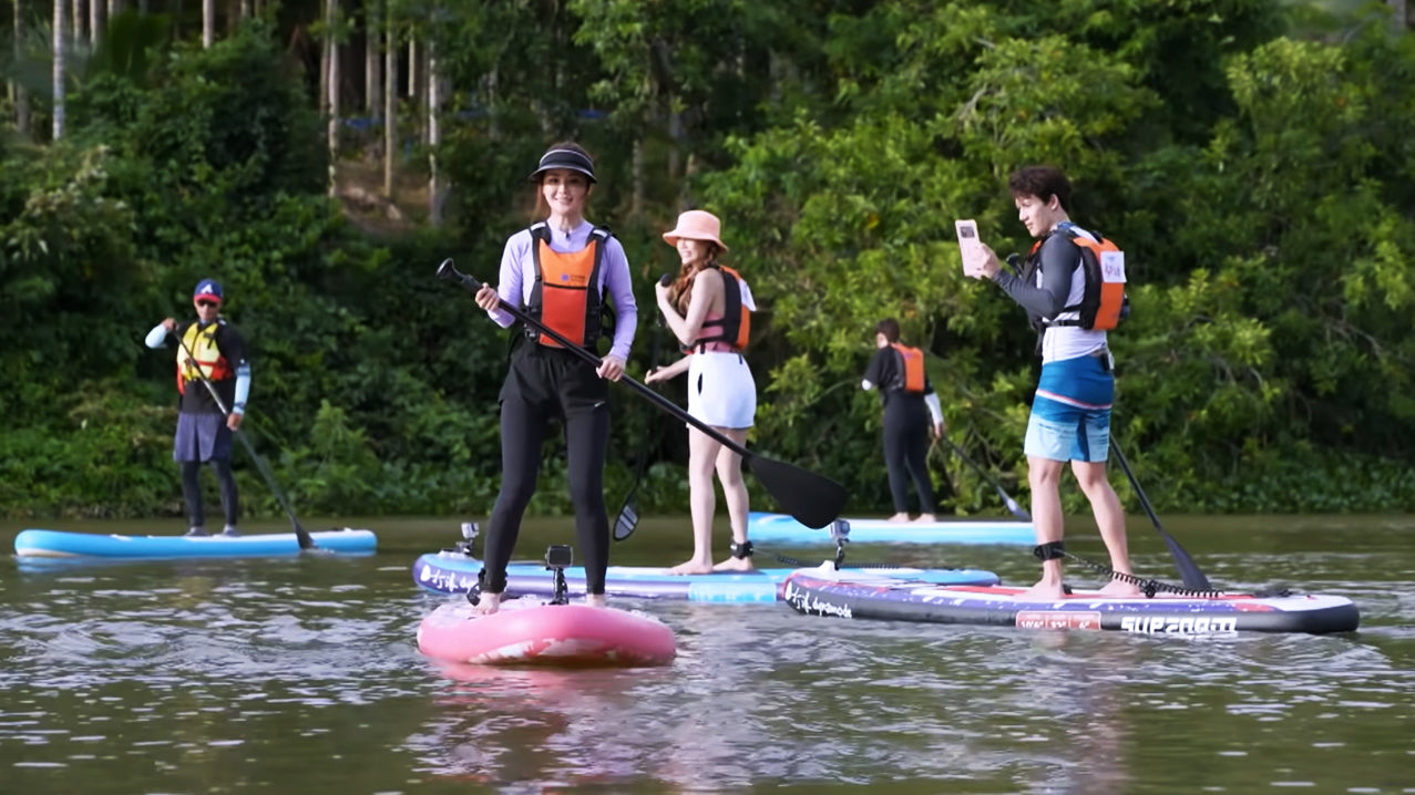 Mainland China Reality Show for supzoom stand up Paddle board trip