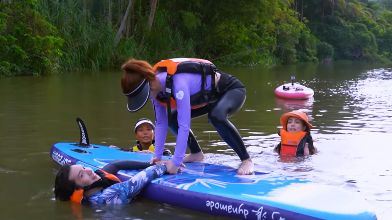 Mainland China Reality Show for supzoom turle Paddle board rescue skills