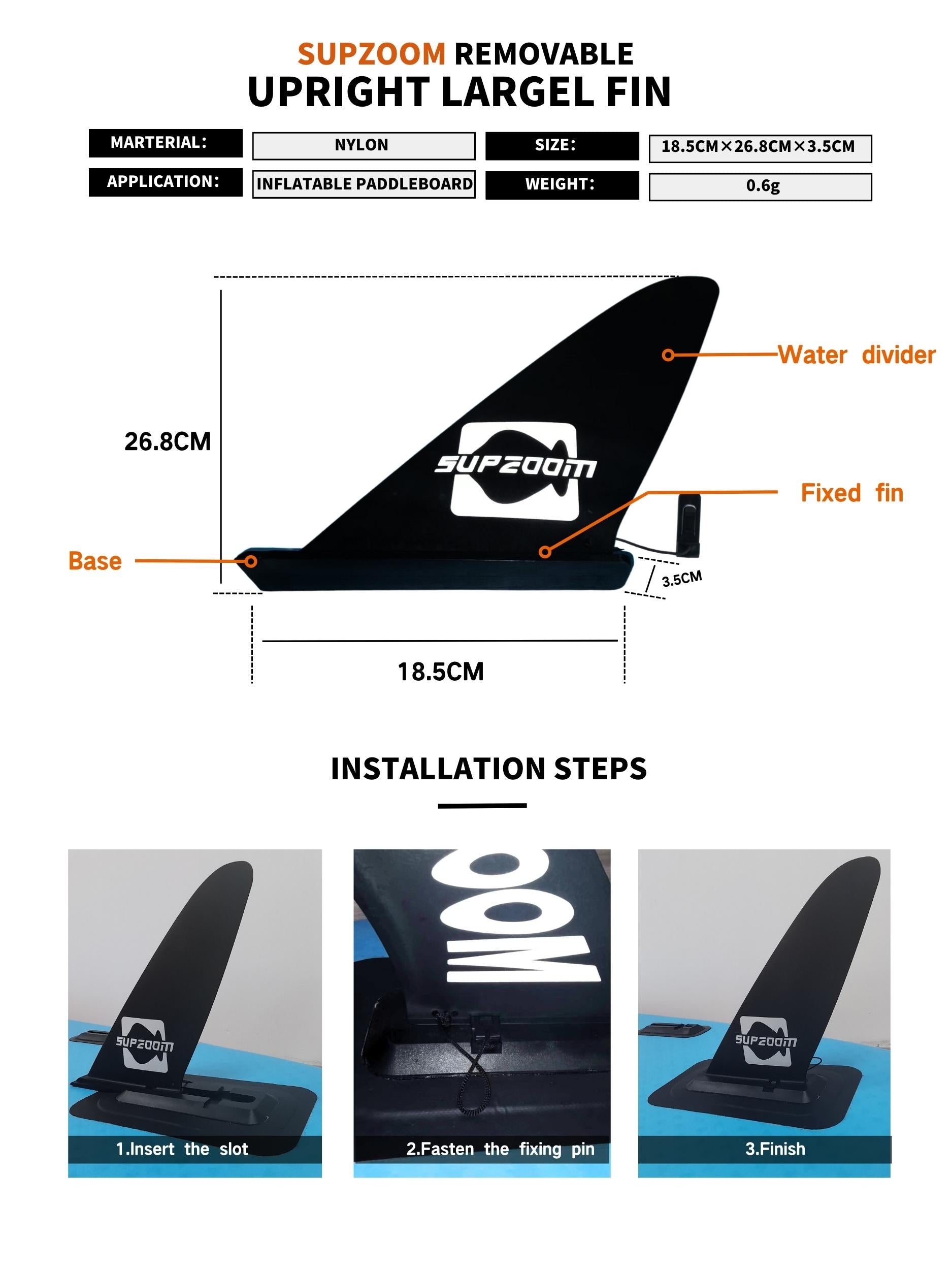 Upright Tail Fin Details
