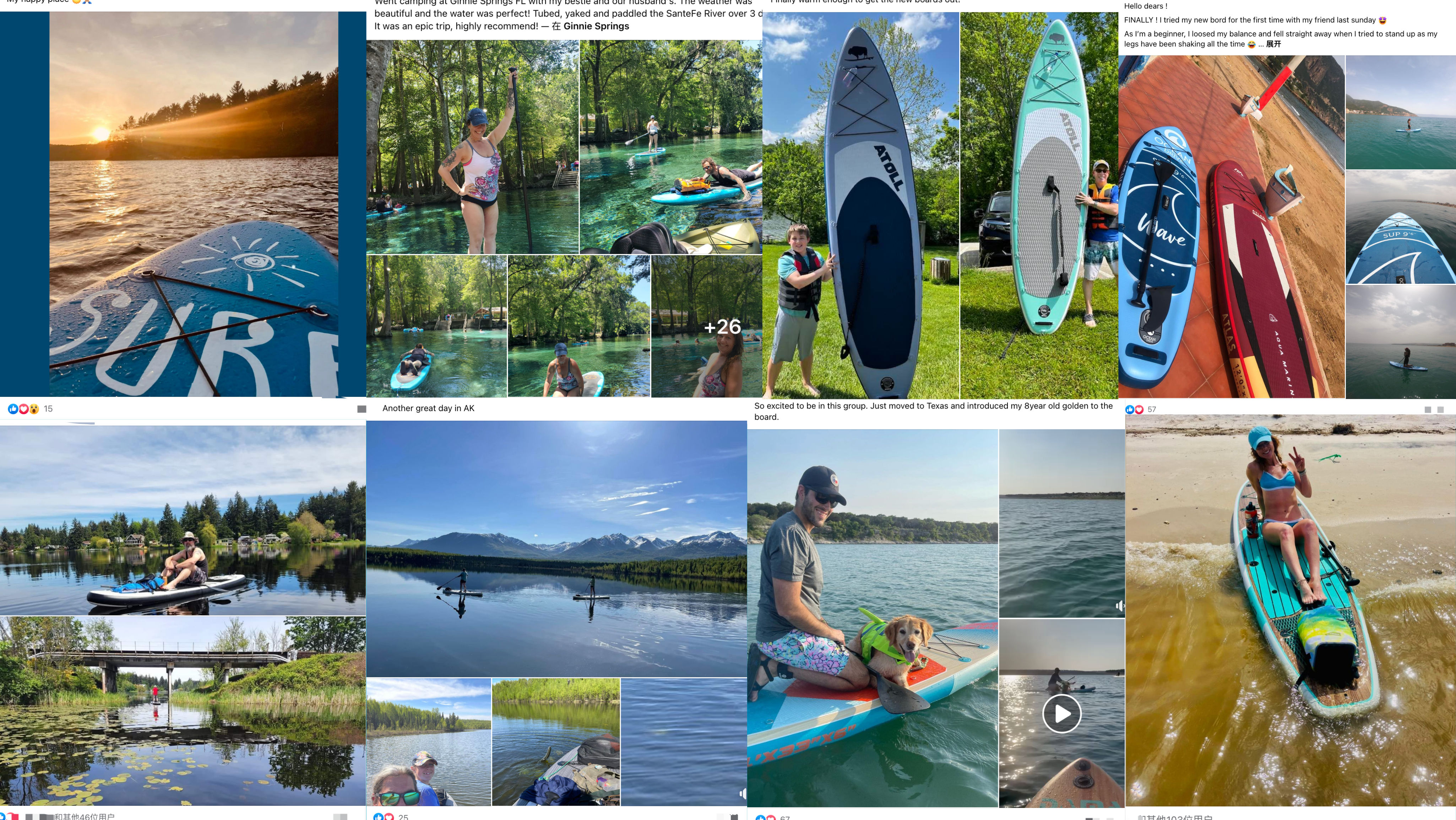 Paddleboard group