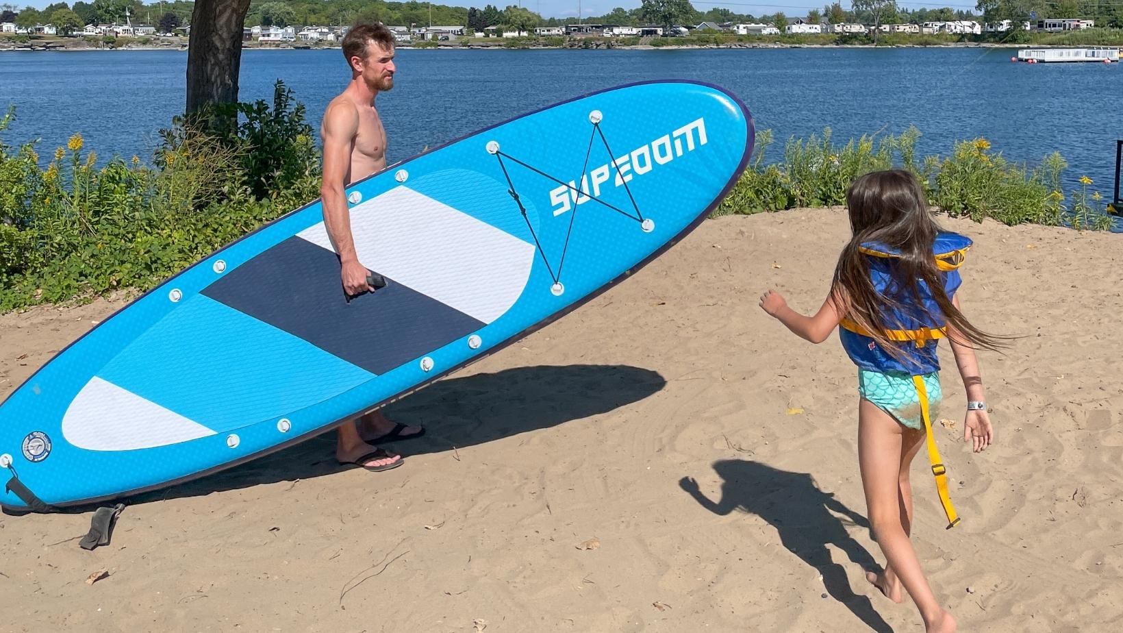 paddleboard with kids