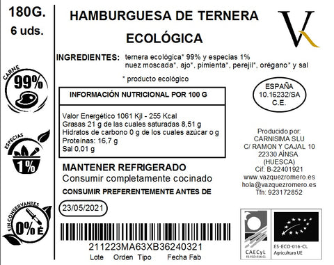 Vazquez Romero Hamburguesa eco