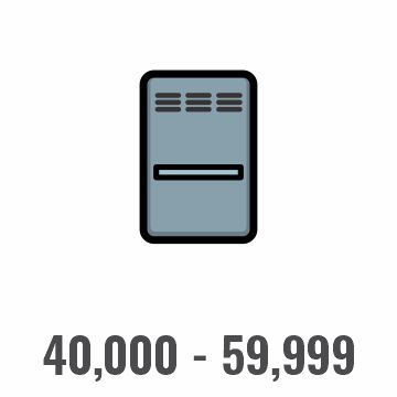 40,000 - 59,999