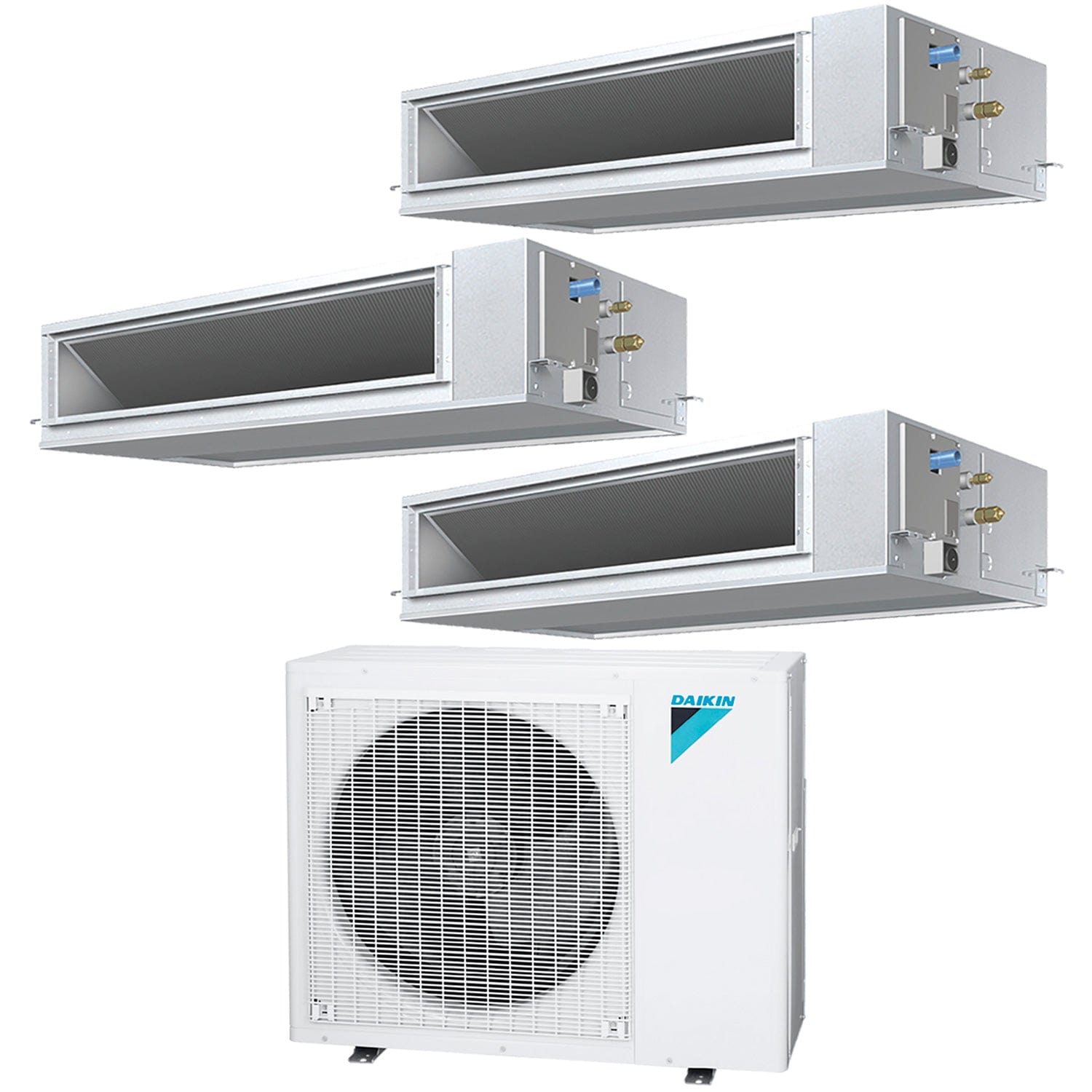 Daikin 3-Zone Concealed Ducted Hyper Heat Mini-Split 36000 BTU Heat Pump Air Conditioner 12k + 12k + 18k - 15.9 SEER2