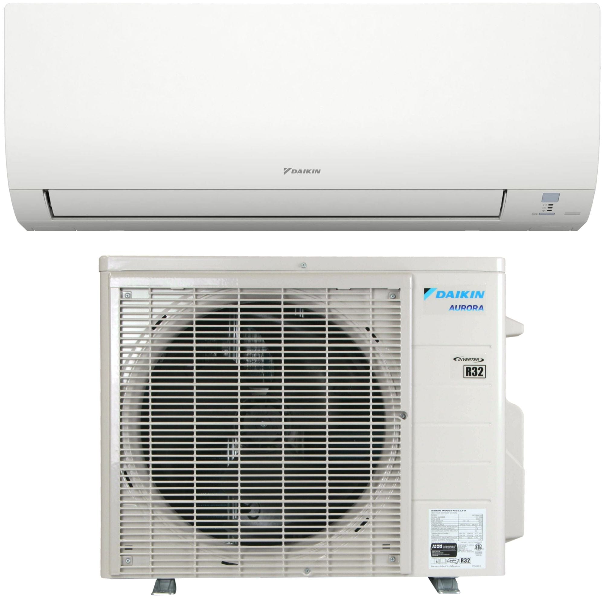 Daikin 12,000 BTU 20 SEER2 AURORA Series Low Ambient Ductless Mini-Split Wall Mount Heat Pump Air Conditioner - R32 Wi-Fi Enabled